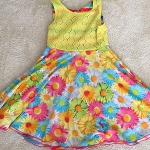 Flowy pretty flower dress reverseable